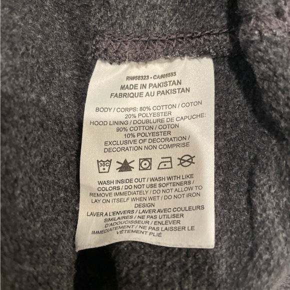 Nike Grey Sportswear Fleece Sweatshirt Hoodie Men’s Size X-Large - Picture 9 of 11